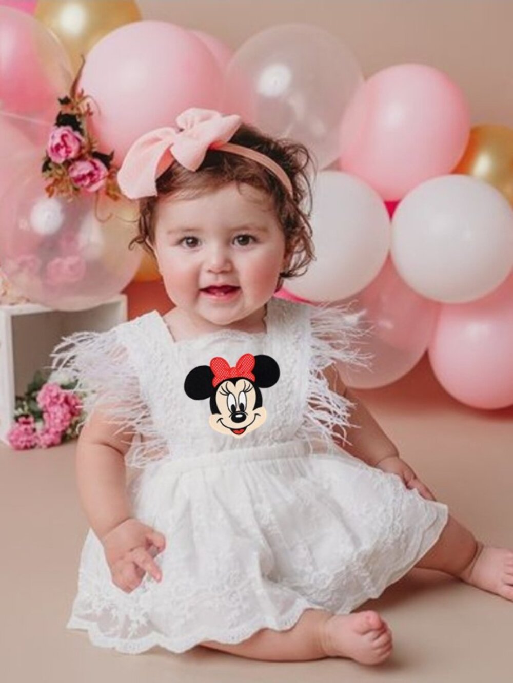 Minnie Mouse Dress Lace Birthday Outfit Minnie Mouse Clothes Dress Disney romper